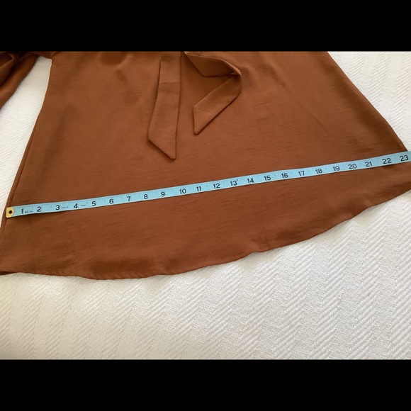 She & Sky rust colored blouse size L - Picture 8 of 10